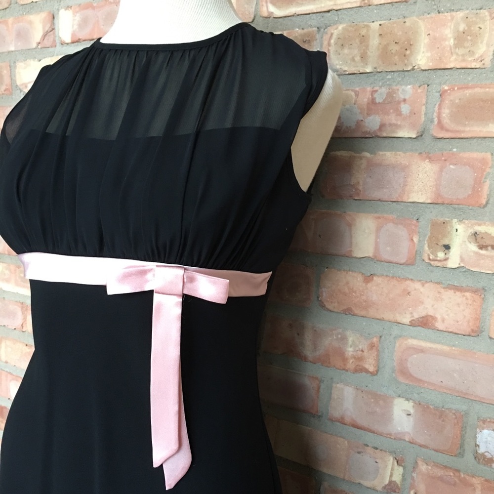 S.L. Fashions black party dress size 8p